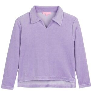 BISBY Girls Lilac Velour Lounge Set (Size 7)